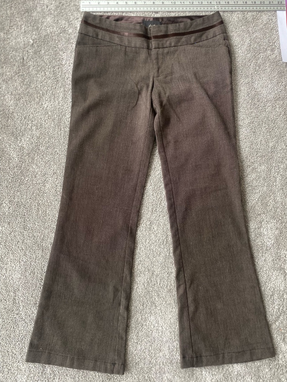 Vintage Brown Flare Wide Leg Jeans